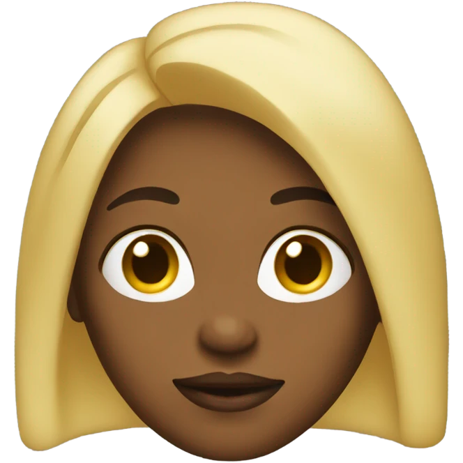 Black blonde  emoji