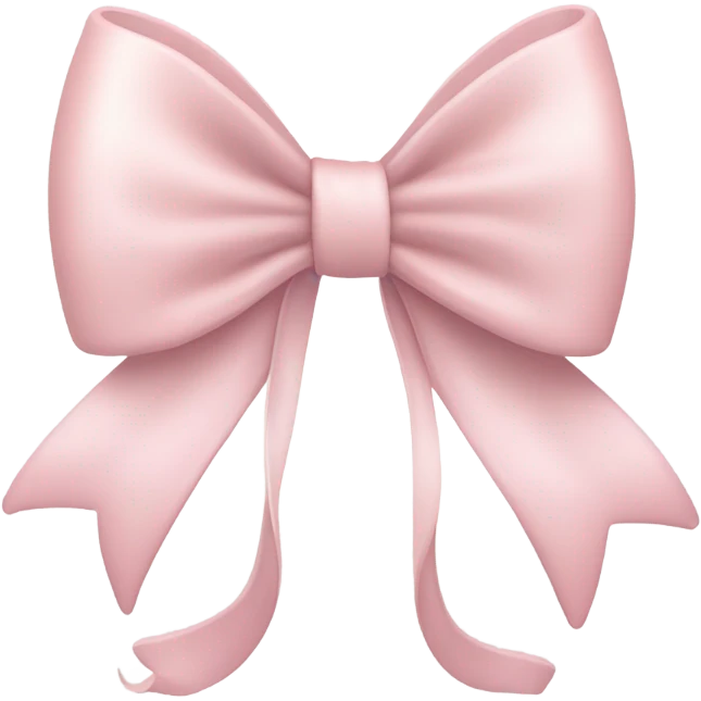 pastel pink bow emoji