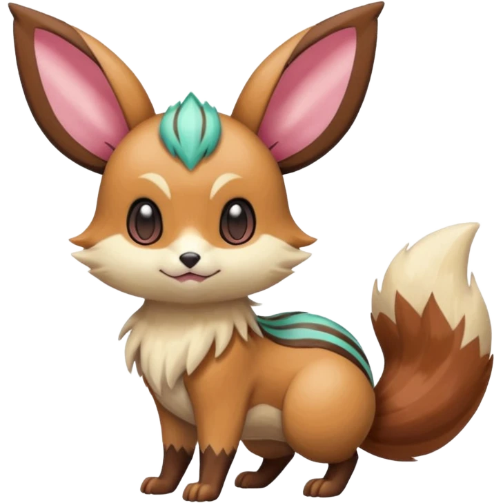 Meloetta-Eevee-Furret-Pokémon-Fakémon-creature emoji