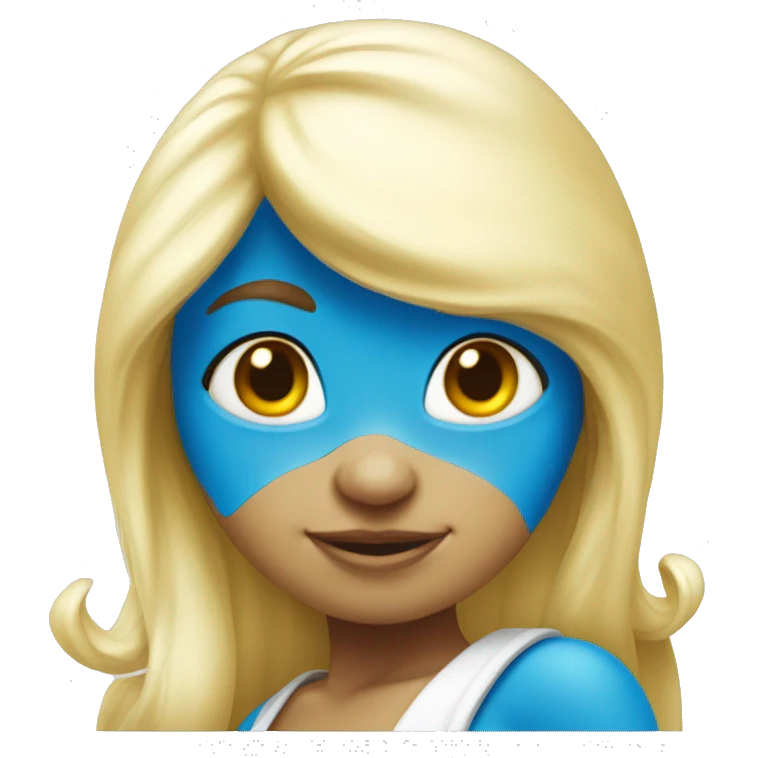 Smurfette emoji