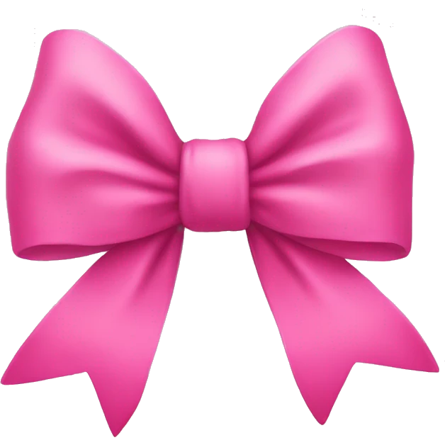 Pink bow emoji