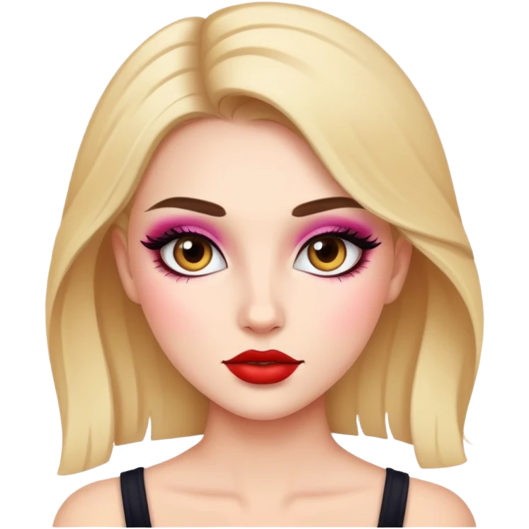 Girl whit makeup emoji