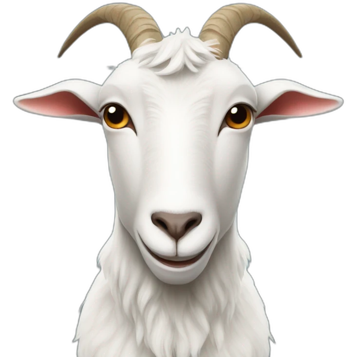 Goat with Ronaldo head emoji