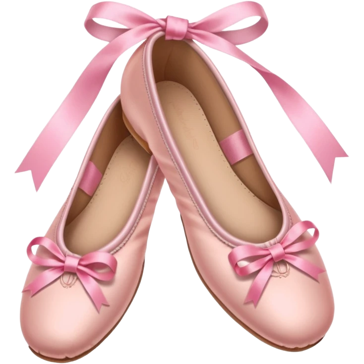 Preppy pink ballet shoes emoji