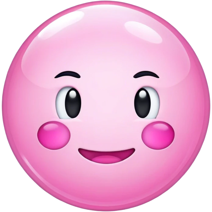 Pink iOS emoji bubble emoji