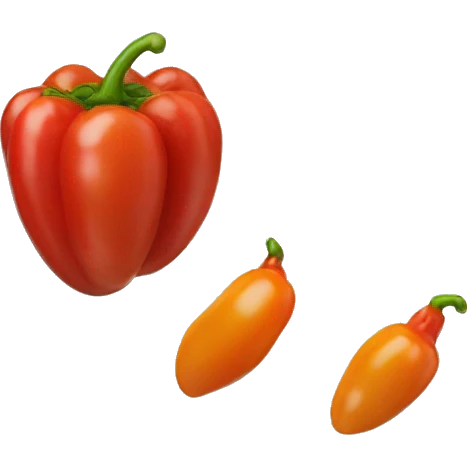 Rocoto rojo arequipeño feliz con cara real emoji