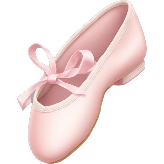 Pale pink ballet shoes emoji