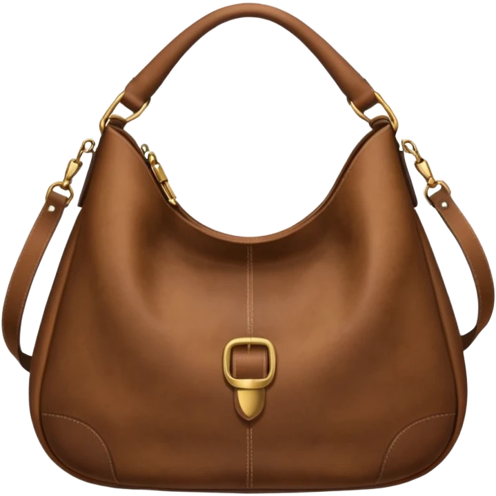 Brown hobo bag  emoji