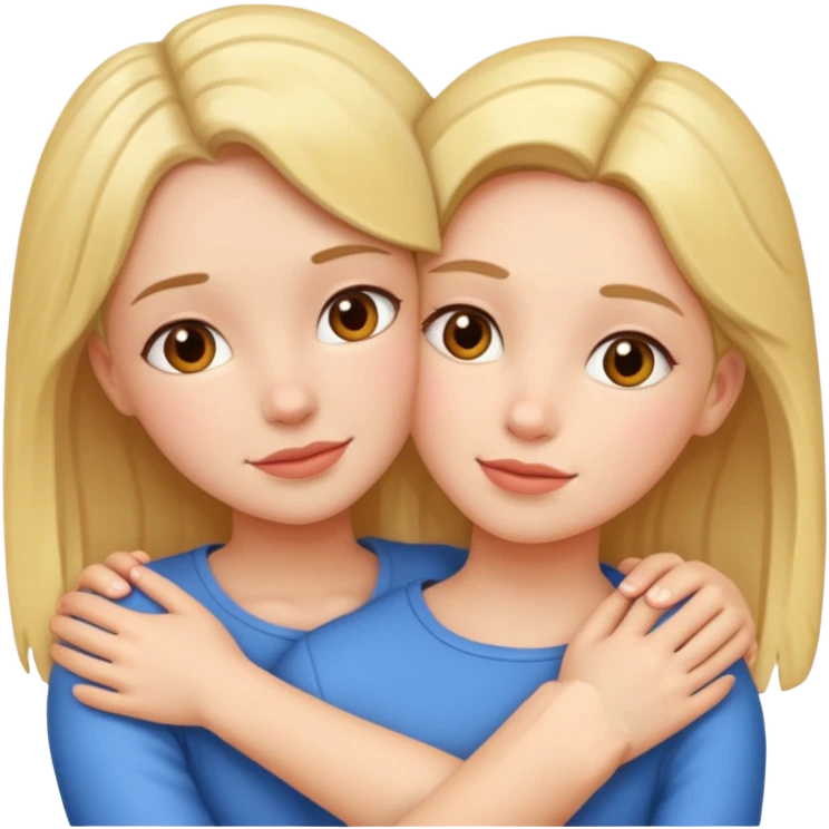2 girls hugging  emoji
