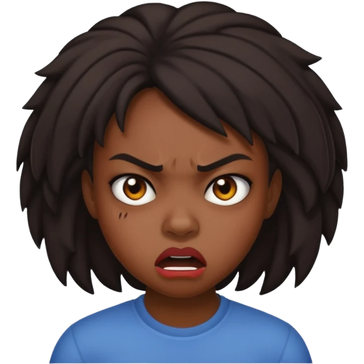 tsion angry black girl ragebait emoji