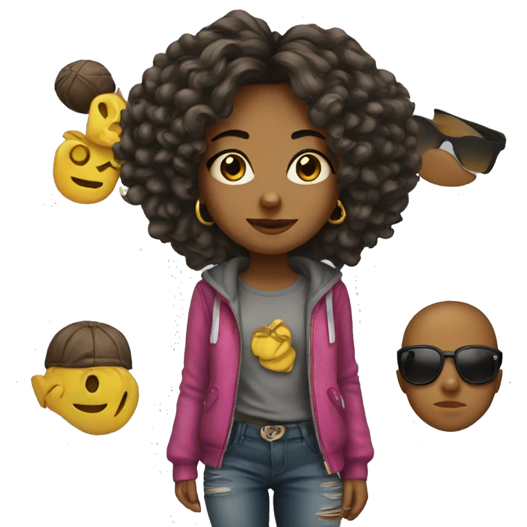 swag girl  emoji