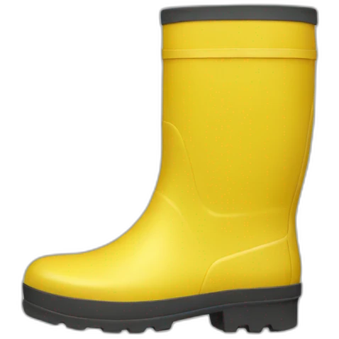yellow rain boots emoji