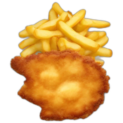 Schnitzel mit Pommes emoji