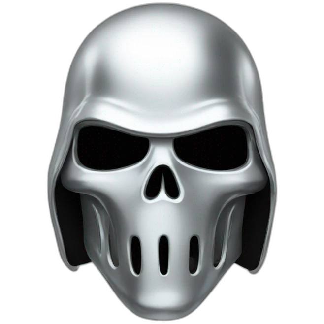ghost chrome motorcycle helmet emoji
