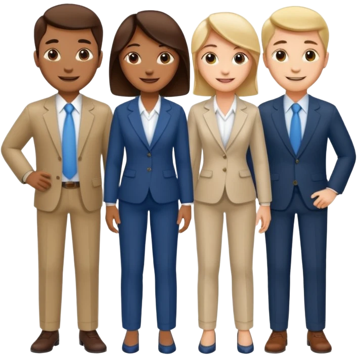 corporate social responsibility for large enterprise team but not wearing formal emoji