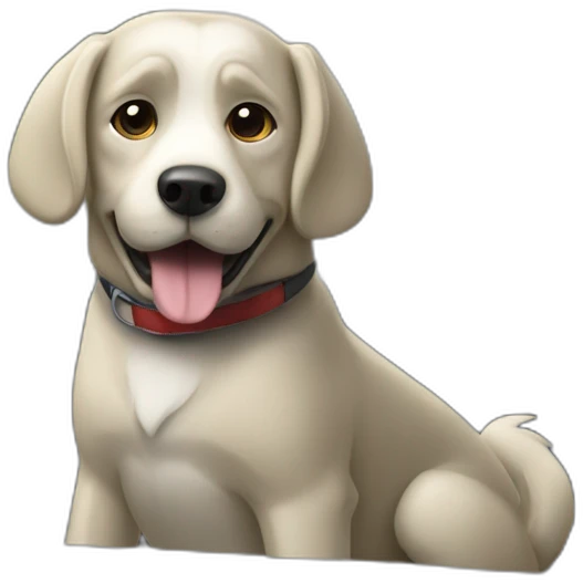 chien conduit voiture emoji