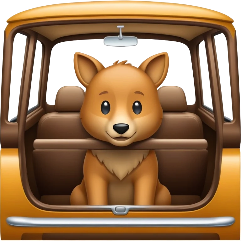 Ochse der im Auto sitzt emoji