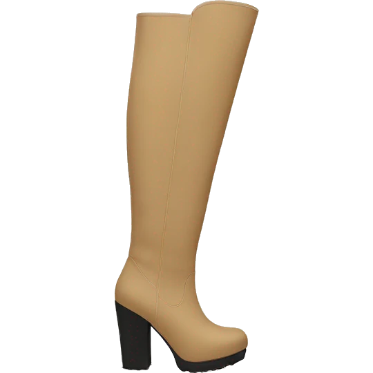 Beige knee high boots emoji