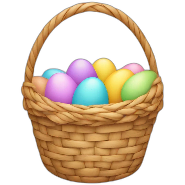 easter basket emoji