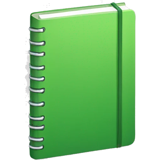 green notebook emoji
