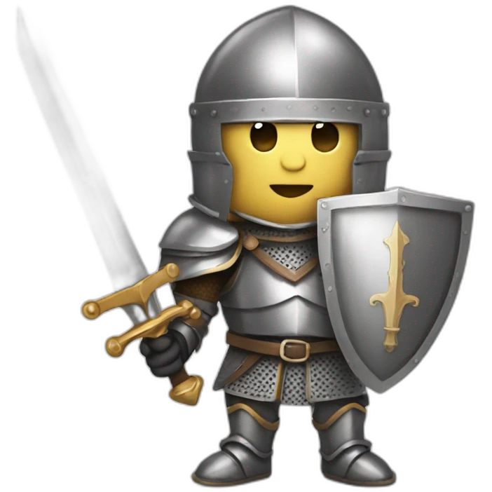 Knight with great sword emoji