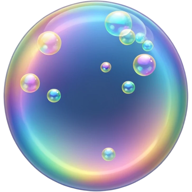 soap bubbles flowing emoji