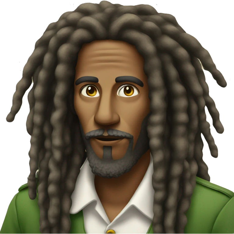 rastafari who is smoking emoji