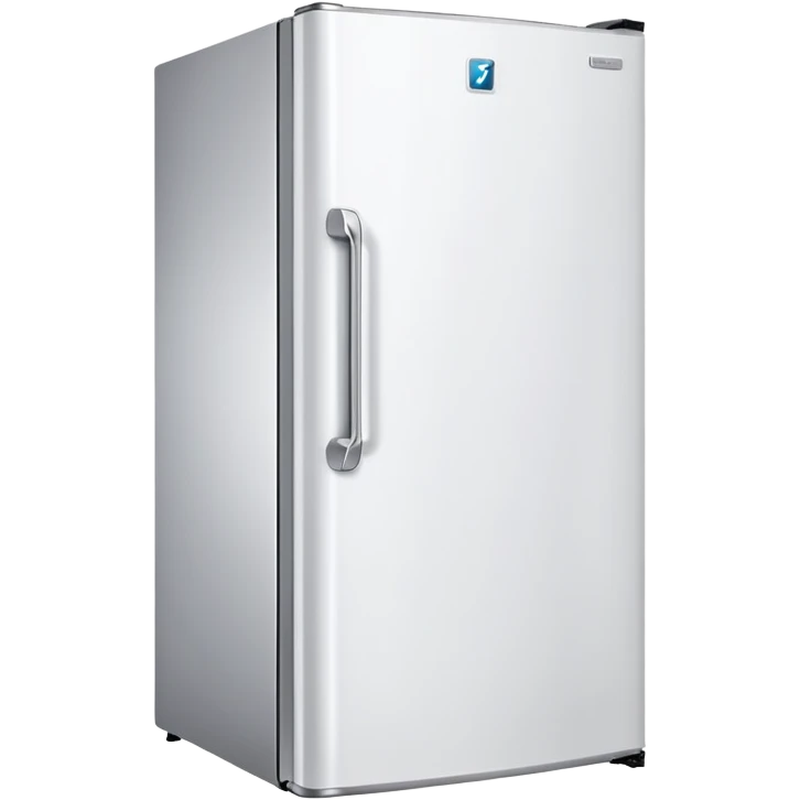 modern white fridge angled view emoji