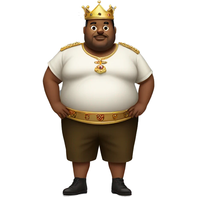 Fat short king (make the emoji have legs included) emoji