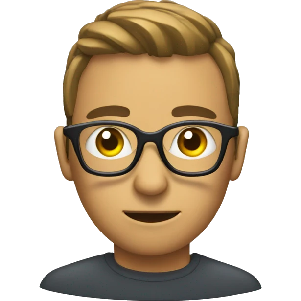 Coding awl with glasses emoji
