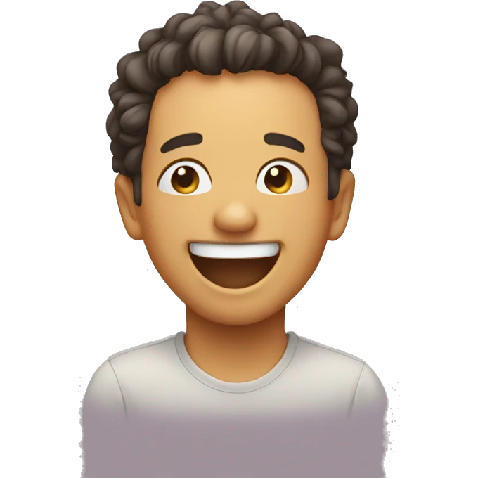 Cute laughing  emoji