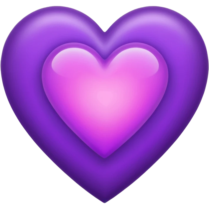 purple heart with a soft glow emoji