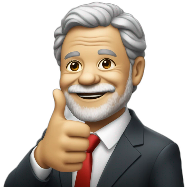 president lula da silva doing a thumbs up emoji