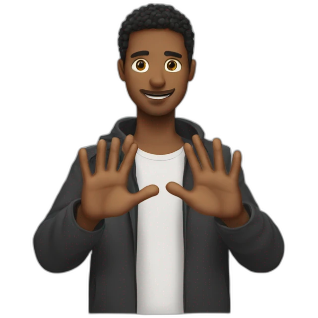 who makes vross with their hands emoji