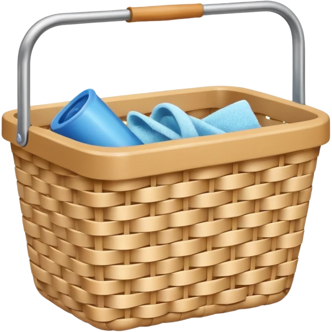 cleaning basket with nuteral color emoji