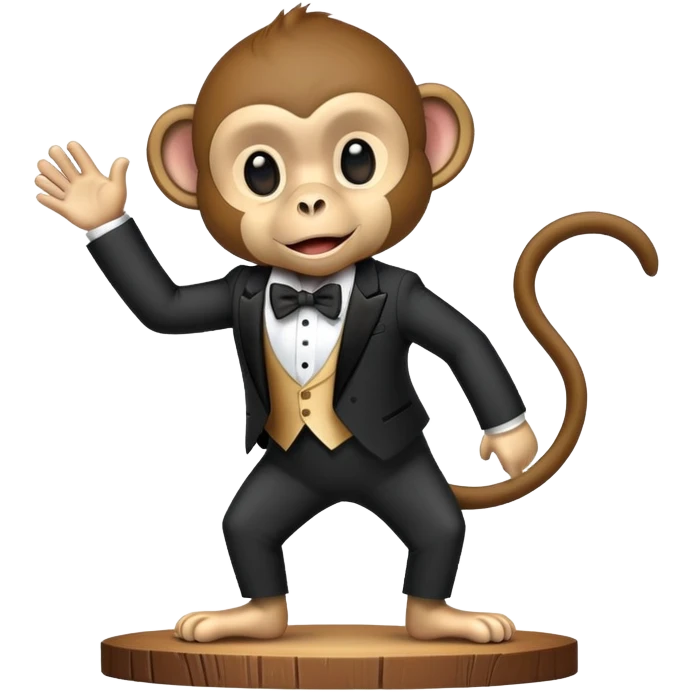 Monkey tap dancing emoji