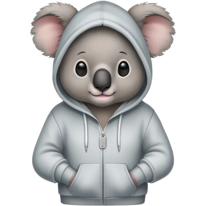 Koala wearing hoodie emoji