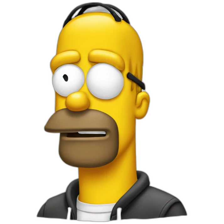 Homer hip hop emoji