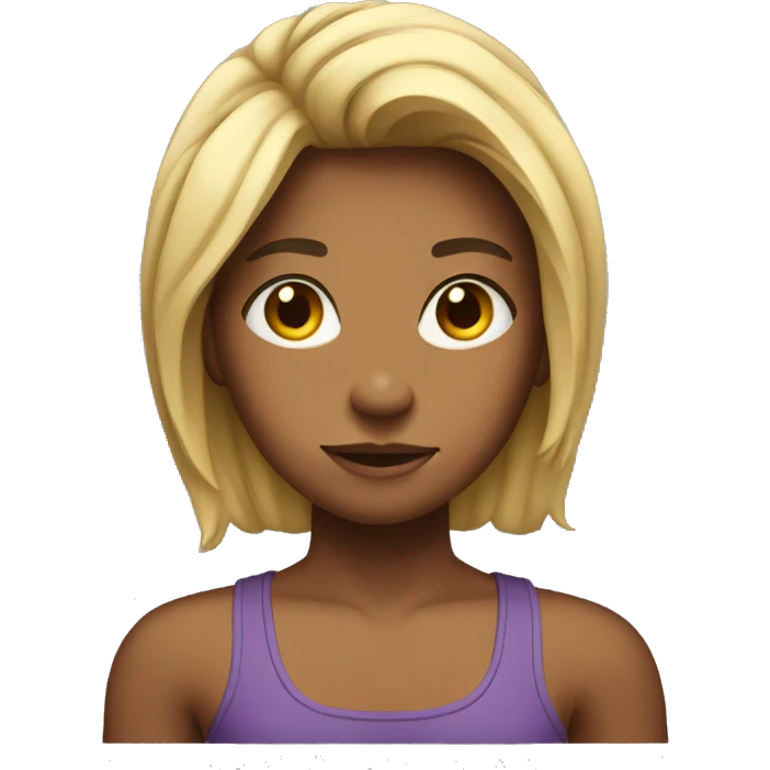 A muscular teenager girl emoji