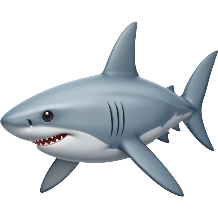 Shark with star eyes emoji