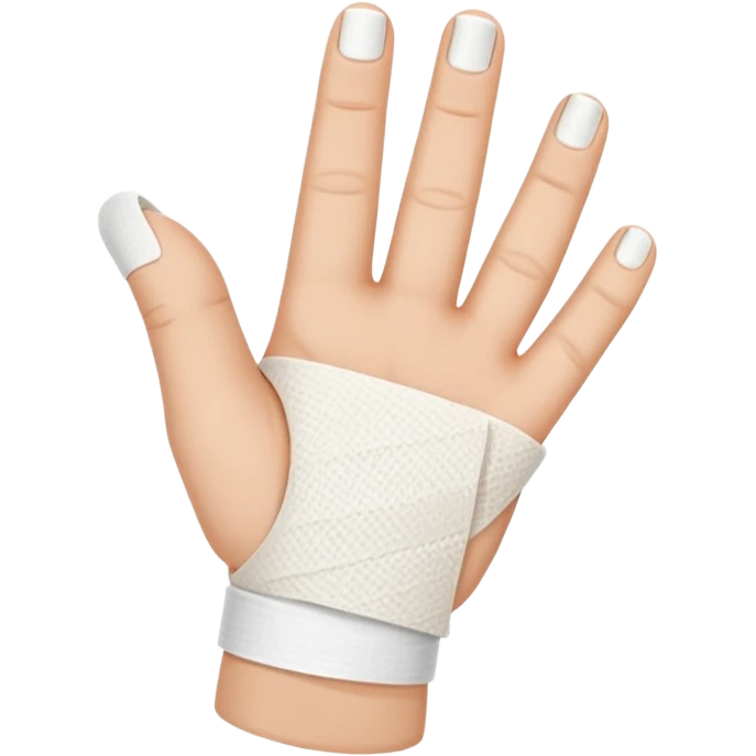 Bandaged finger emoji