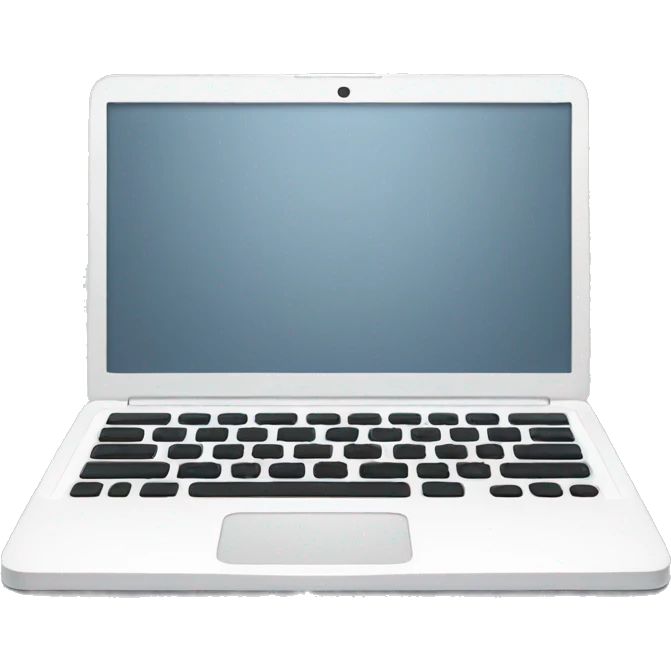 White laptop emoji
