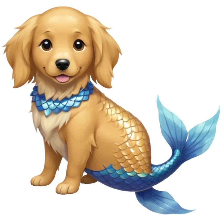 mermaid dog emoji