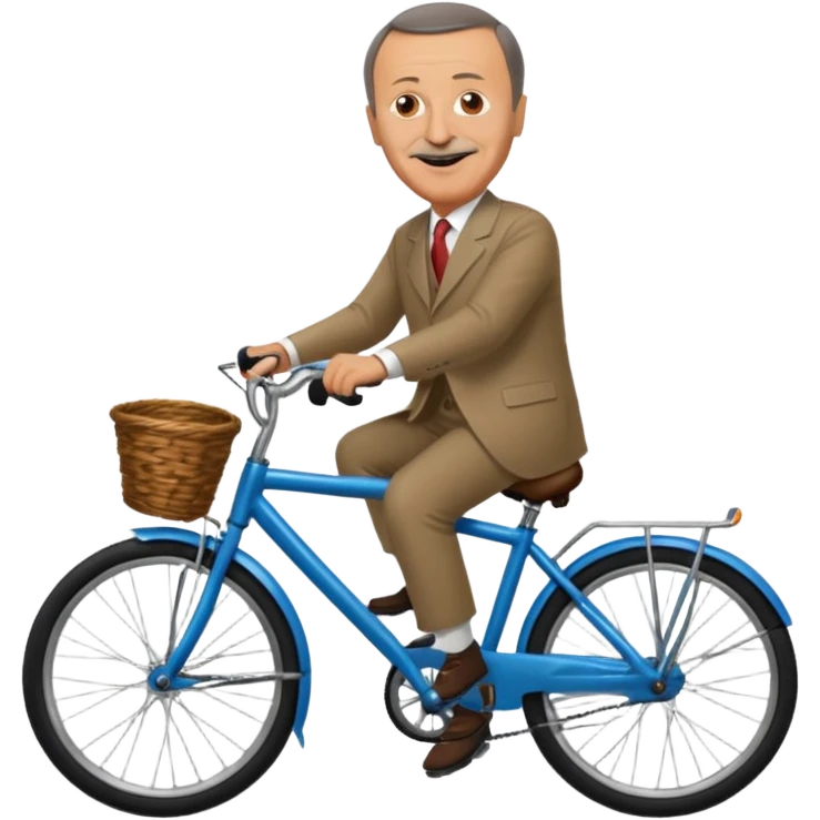 Bisiklet süren Erdoğan  emoji