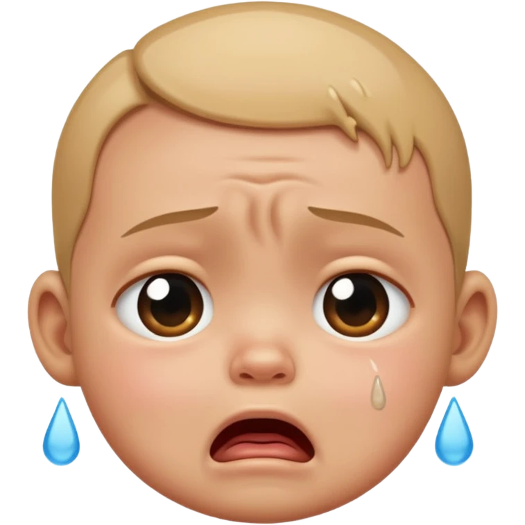 Baby crying  emoji