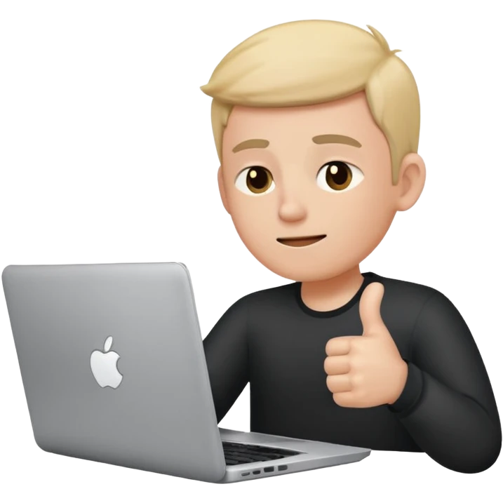 Create a 5 Emojis of my day and write a sentence about it... I am A Man...and i am techie and being tired and sleepy with a Laptop in front... emoji