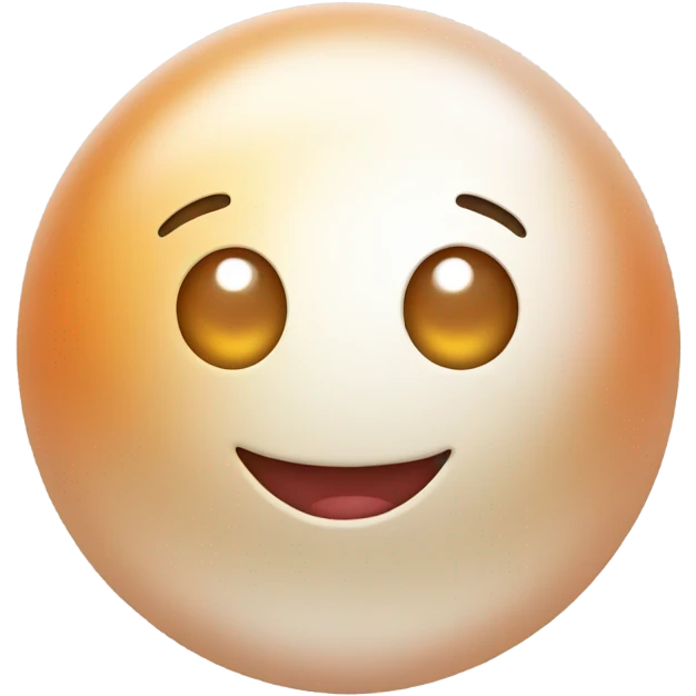pearl light orange emoji