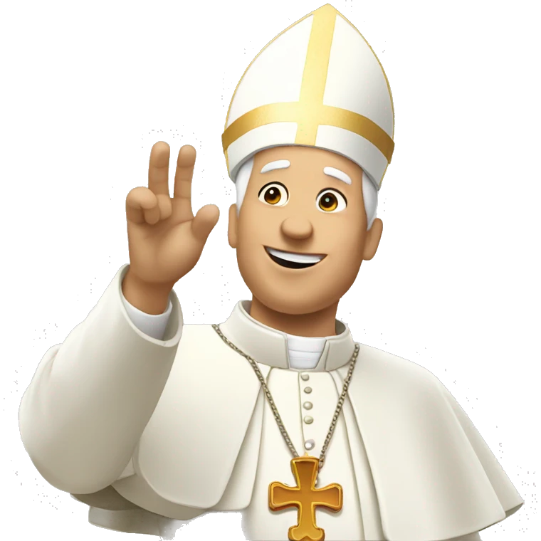 pope approves ok gesture emoji