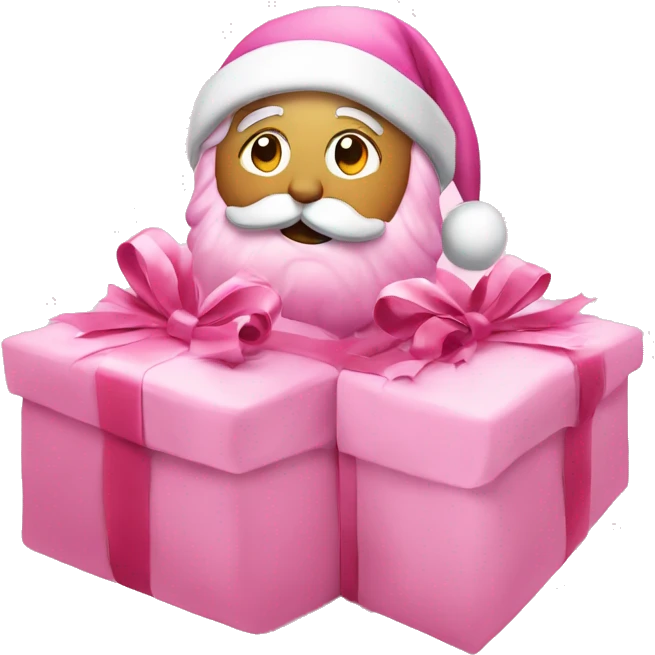 merry christmas in pink emoji