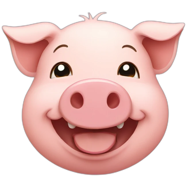 pig smiling emoji